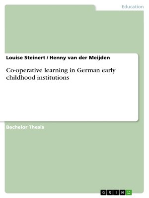 cover image of Co-operative learning in German early childhood institutions